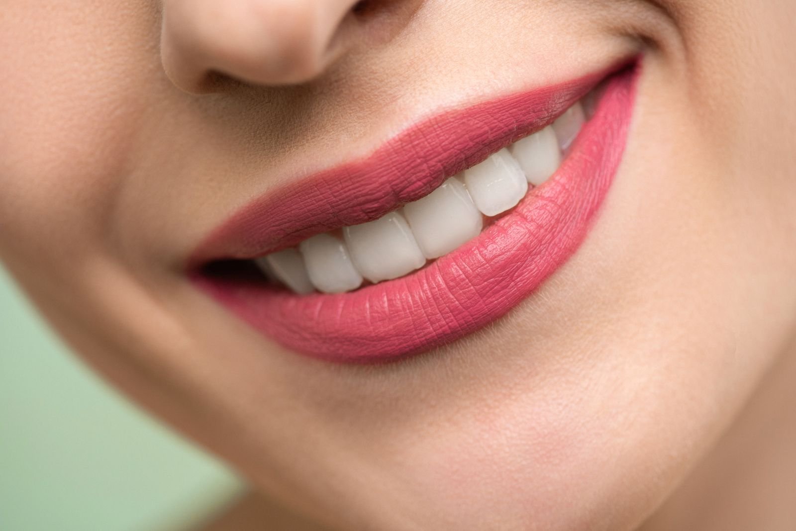 Bright smile close-up